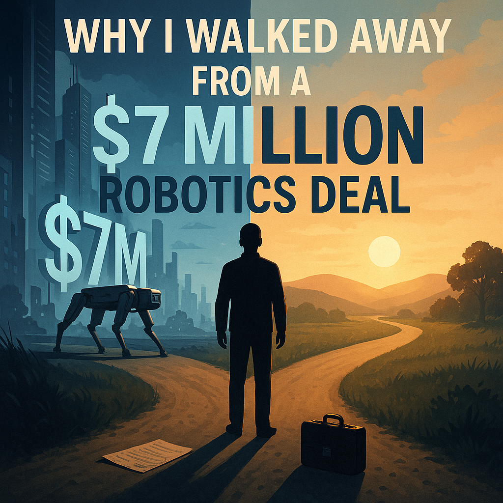 Why I Walked Away from a $7 Million Robotics Deal